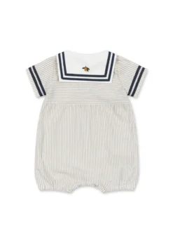 ALLIE MATROSROMPER - bleu stripe