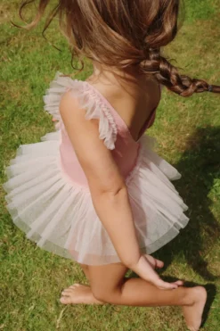 amandine badedragt - powder pink