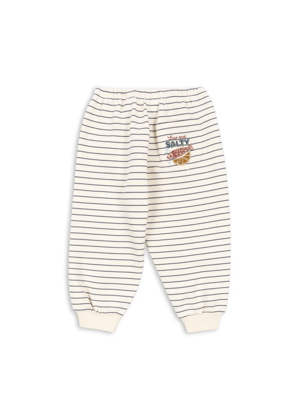 amio joggingbukser - captains blue/antique white