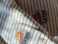 amio joggingbukser - captains blue/antique white