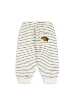 AMIO JOGGINGBUKSER - cilantro stripe