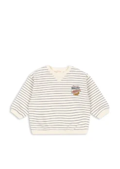 amio sweatshirt - captains blue/antique white