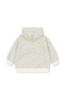 AMIO ZIP HÆTTETRØJE - cilantro stripe