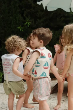 Asnou Badebukser - blush stripe