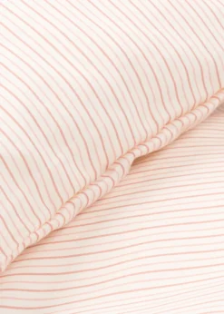 Baby sengetøj 70x100cm - stripie petite rose