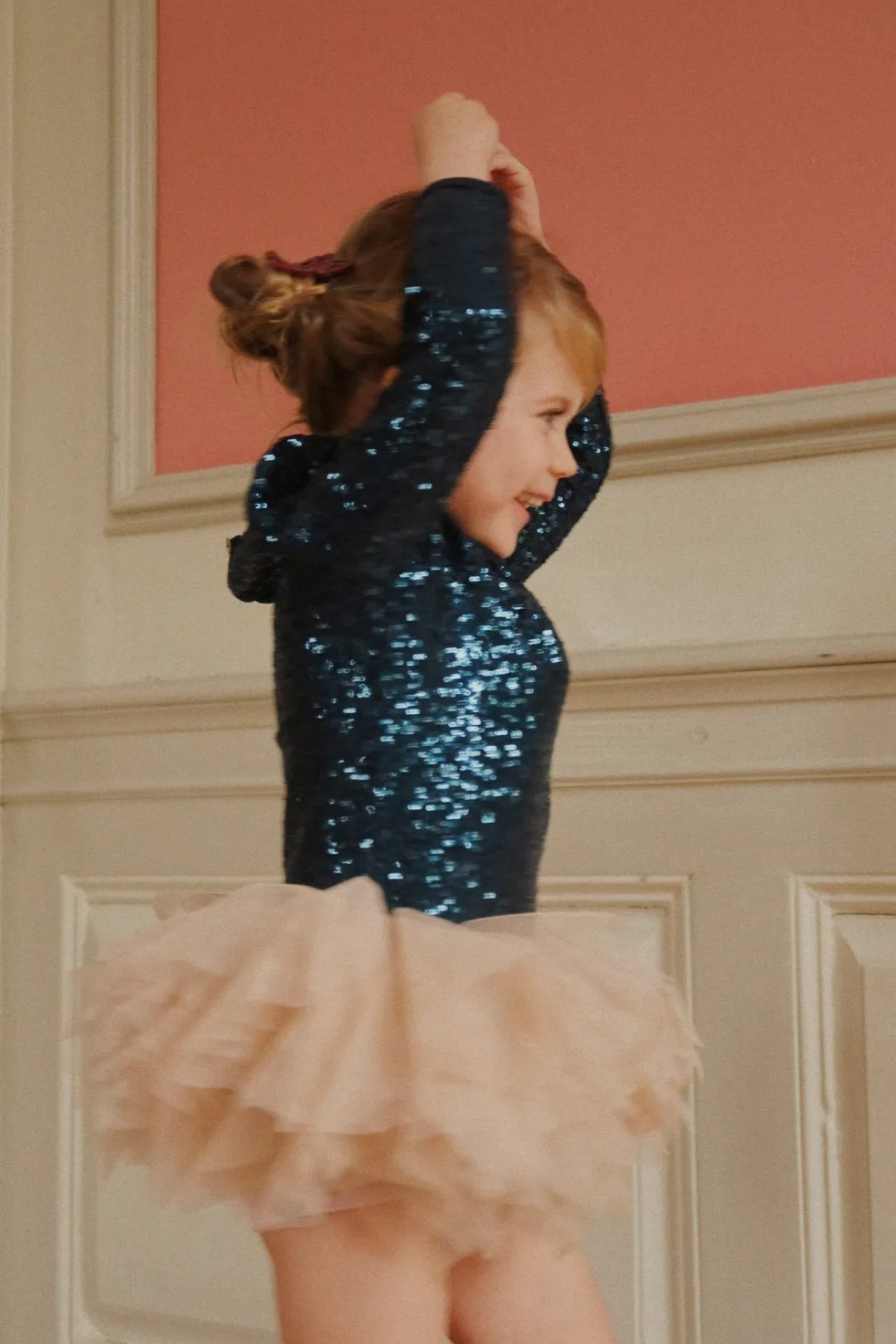 BALLERINA GLITTER Kjole - dark navy
