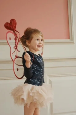 BALLERINA GLITTER Kjole - dark navy