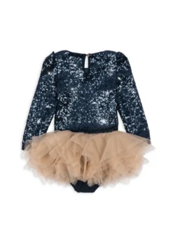 BALLERINA GLITTER Kjole - dark navy