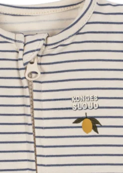 Basic Heldragt med Lynlås - stripe como