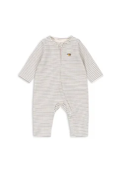 Basic Heldragt med Lynlås - stripe como