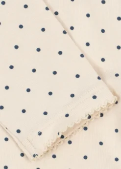 Basic Langærmet Body - blue dot