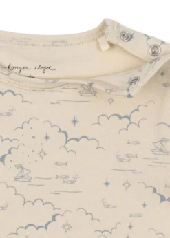 Basic Langærmet Body - cielo marino