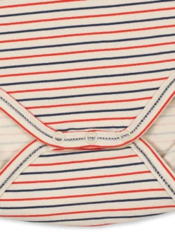 Basic Langærmet Body - stripe tricolore petit