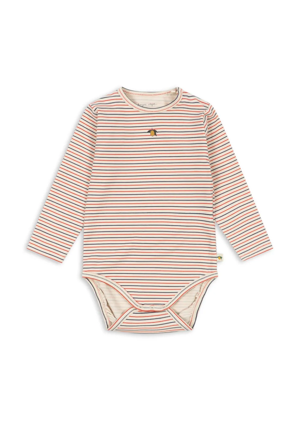 Basic Langærmet Body - stripe tricolore petit