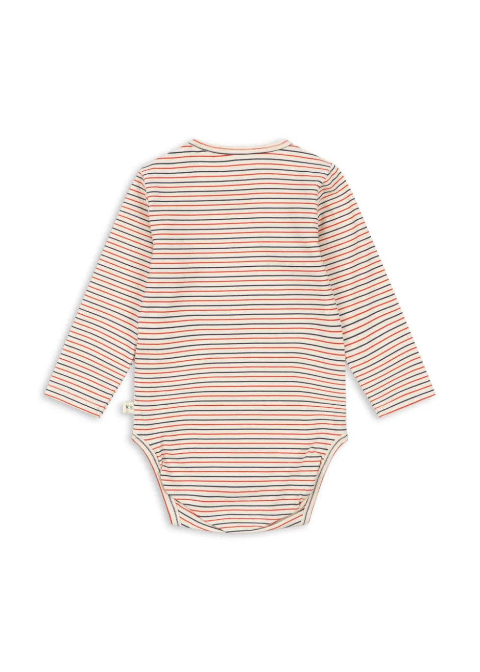 Basic Langærmet Body - stripe tricolore petit