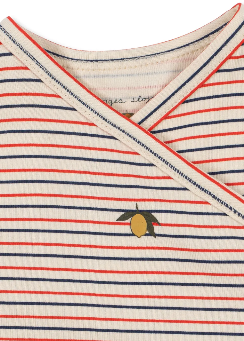 Basic Langærmet Body Til Nyfødt - stripe tricolore petit