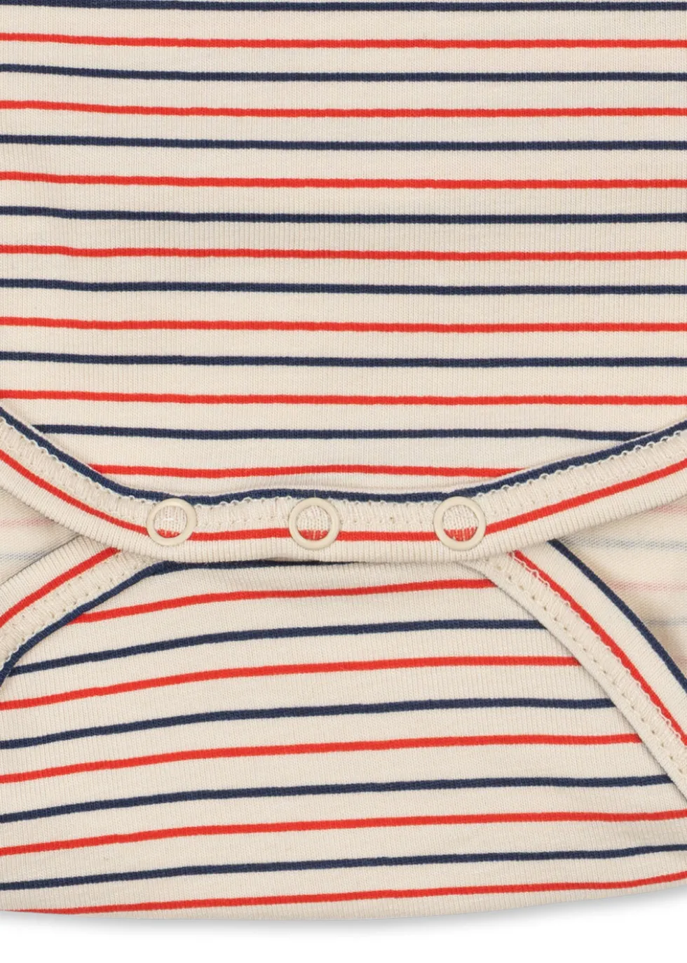 Basic Langærmet Body Til Nyfødt - stripe tricolore petit