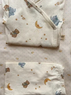 BASIC LONG SLEEVE NEWBORN BODY - cucciolo