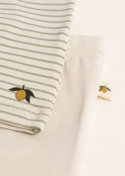 BASIC 2 PACK BOXERS - tea stripe/buttercream