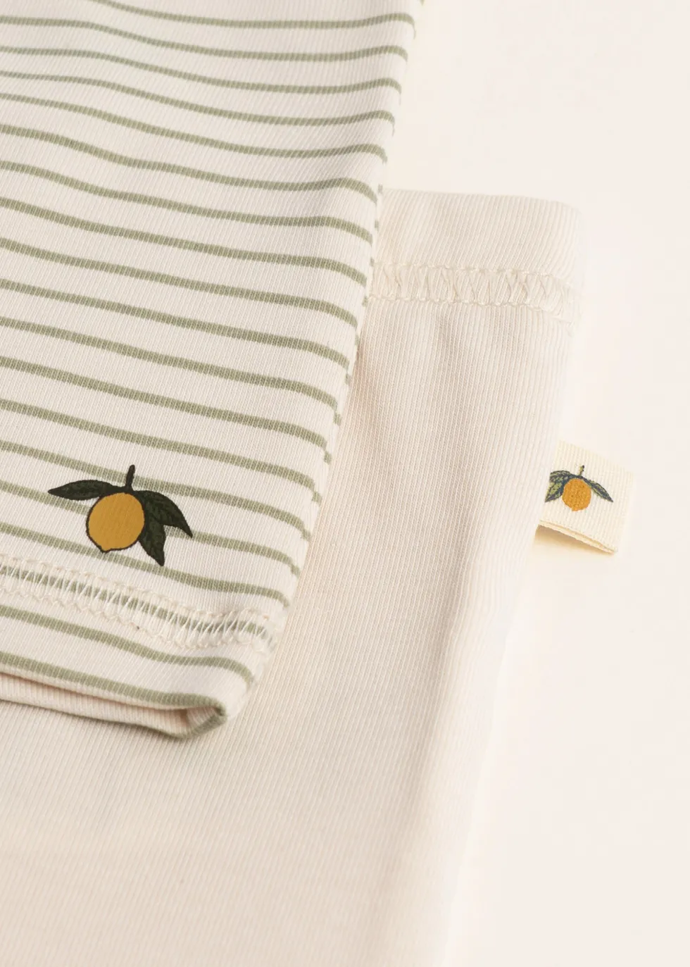 BASIC 2 PACK BOXERS - tea stripe/buttercream