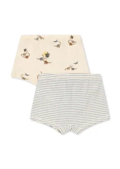 basic 2 pak boxers - kubi/stripe bluie