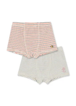 Basic 2 Pak Boxers - stripe bluie/stripe tricolore petit