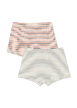 Basic 2 Pak Boxers - stripe bluie/stripe tricolore petit