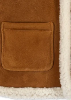 Bonne shearling frakke - cognac