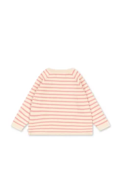 BUMA KNIT SWEATER - peony butter stripe