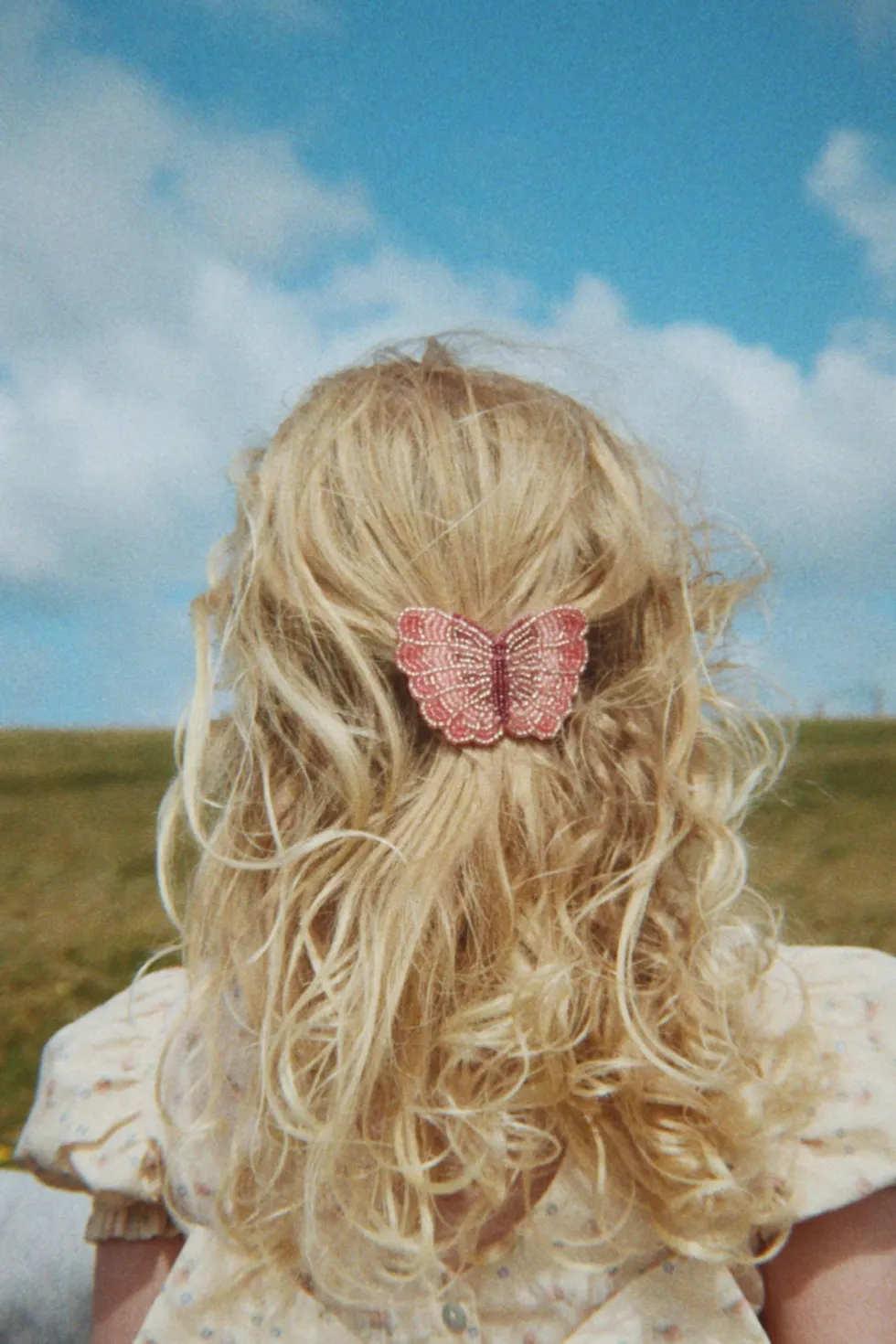 BUTTERFLY BEADED HÅRKLIPS - butterfly