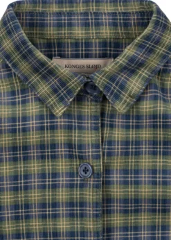 Cara bluse - laurel blue check
