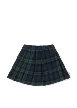 CHECKY PLEAT SKIRT - green check