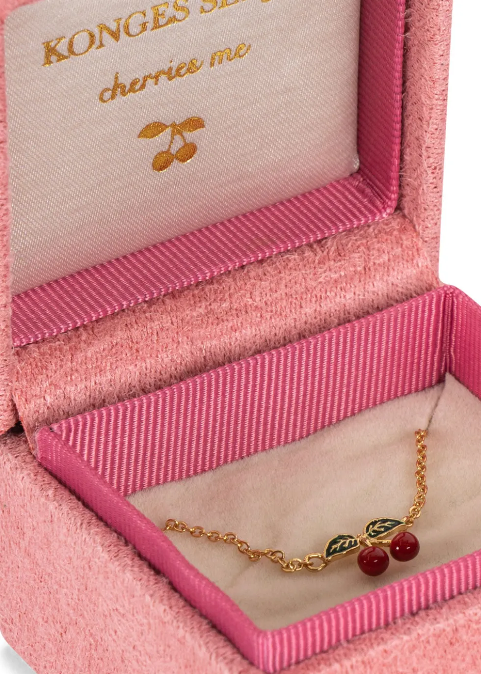 Cherry halskæde 24karat guld - cherry
