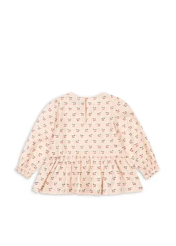 Cianna bluse - cherry pink motif