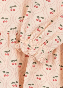 Cianna bluse - cherry pink motif