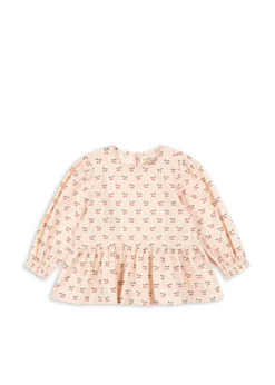 Cianna bluse - cherry pink motif