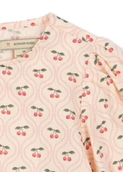 Cianna bluse - cherry pink motif