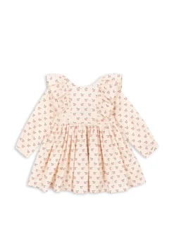 Cianna kjole - cherry pink motif