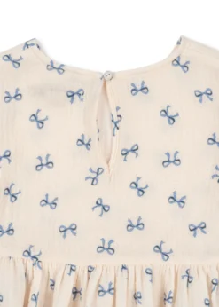 coco bluse - bow bleu