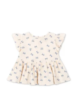 coco bluse - bow bleu
