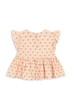 coco bluse - cherry pink motif