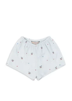 COCO MINISHORTS - cherry blue coeur