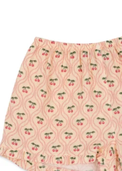 coco shorts - cherry pink motif