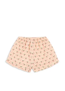 coco shorts - cherry pink motif