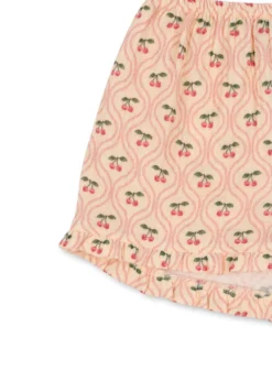 coco shorts - cherry pink motif