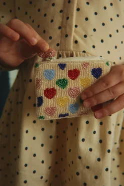 Coeur Perle Pung - coeur coloré