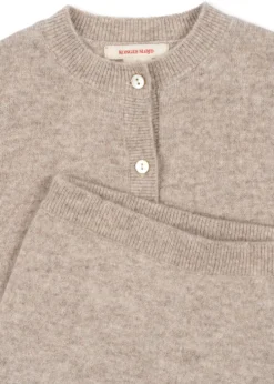dio cashmere sæt - camel melange