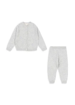 dio cashmere sæt - light grey melange