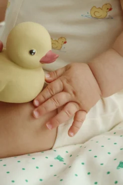 DUCK BATH TOY - straw