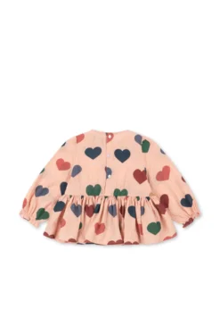 elin bluse - coeur rose coloré